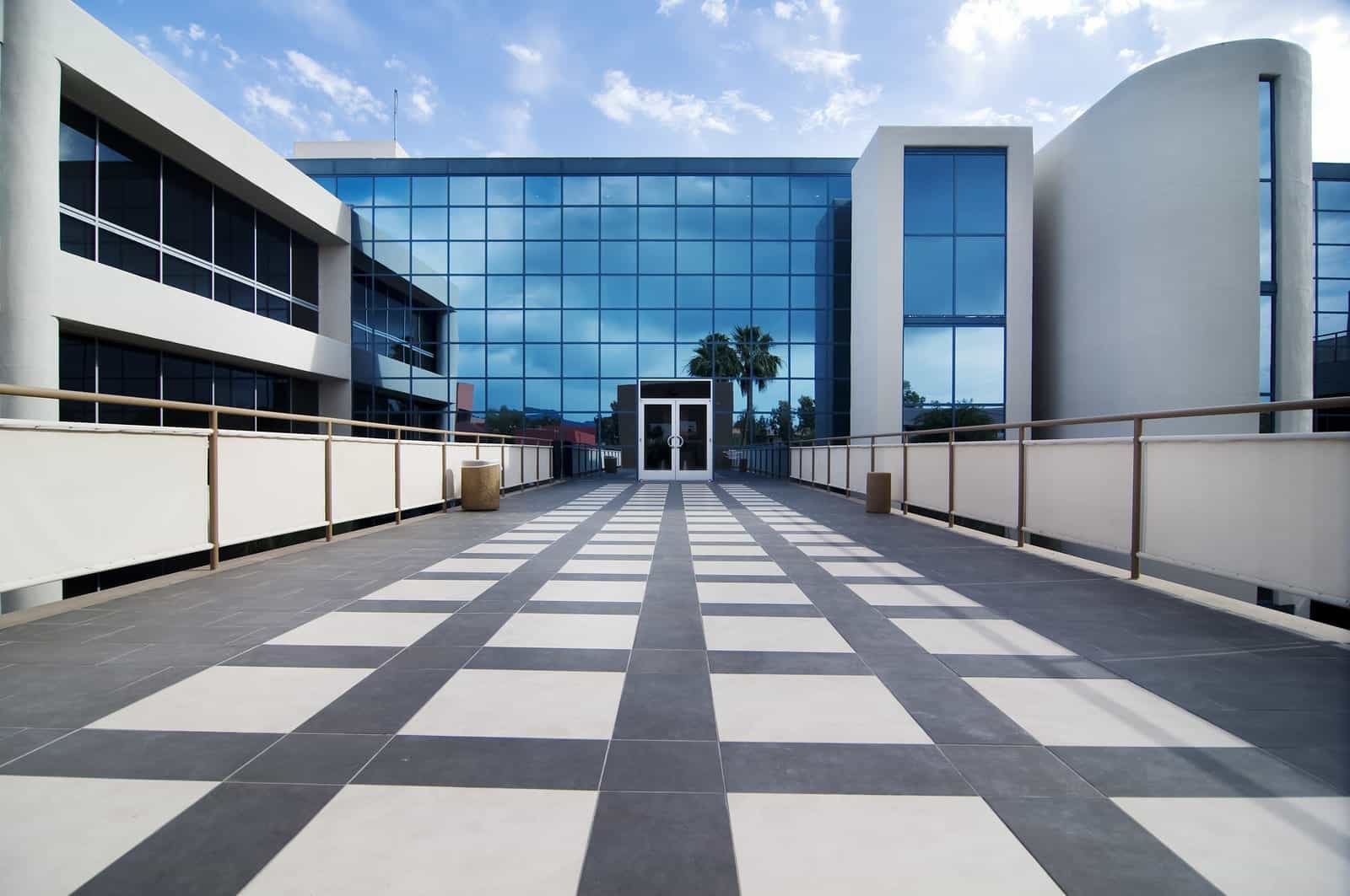 A building that requires commercial lightning protection.