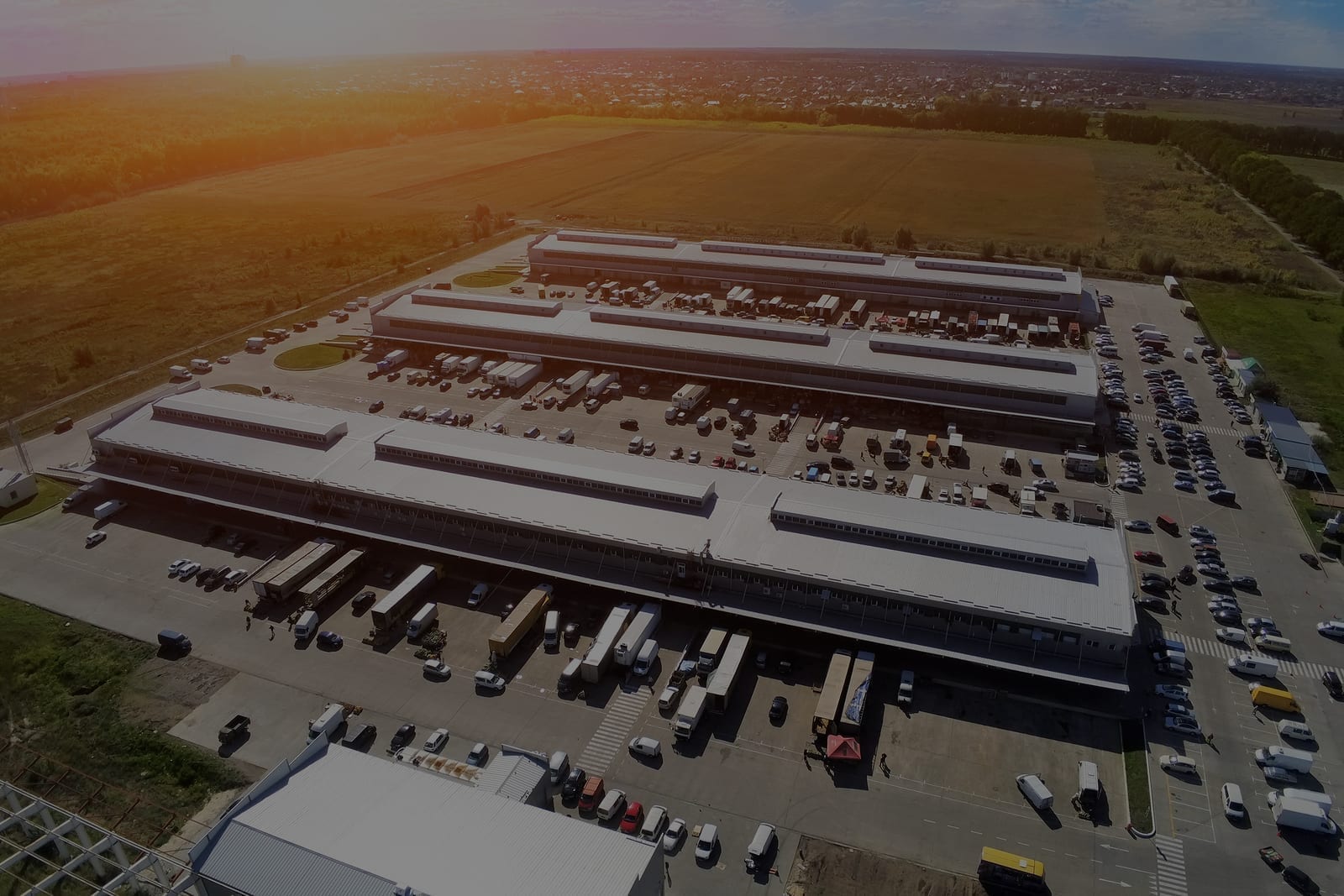 An industrial building that has a grounding and lightning protection system.