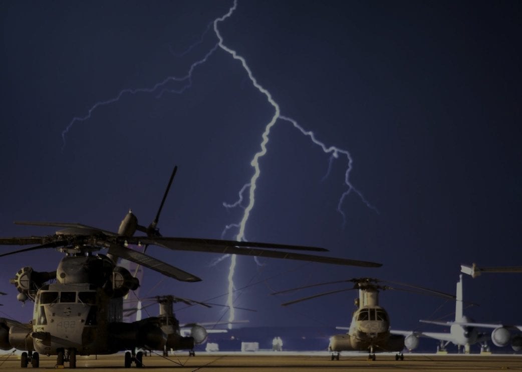 Lightning protection for military.