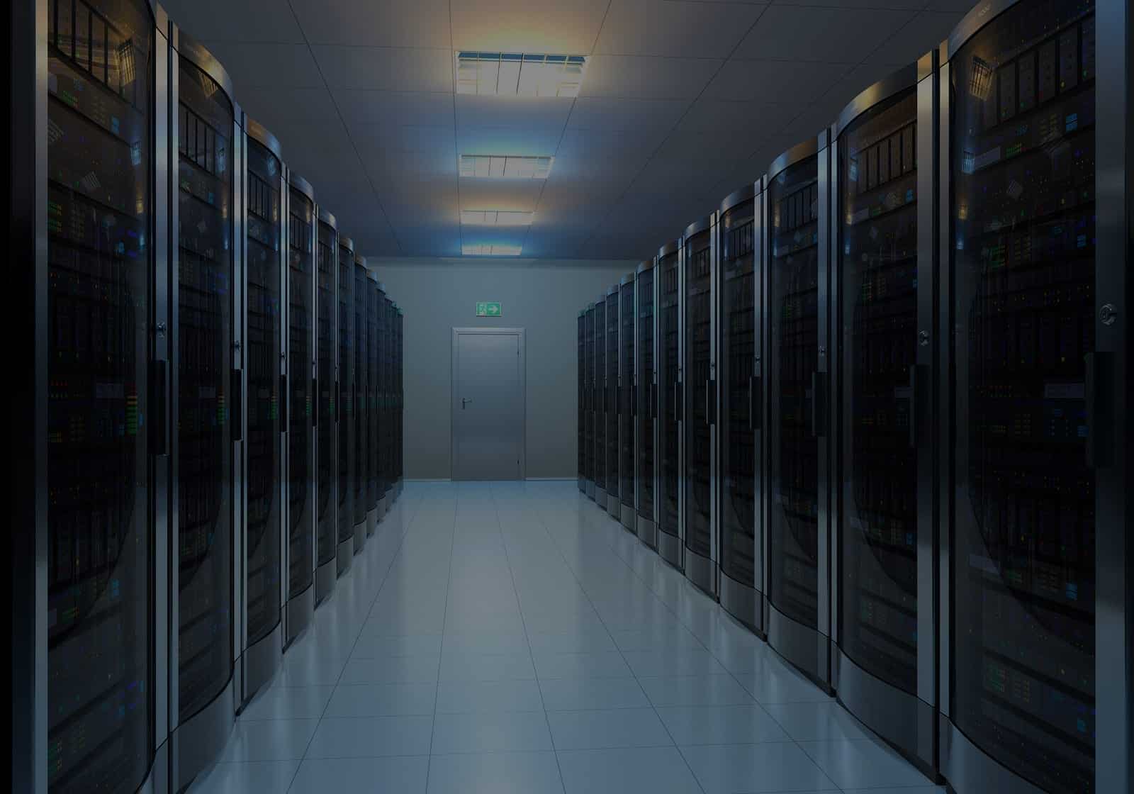 A server room that requires telecom grounding.
